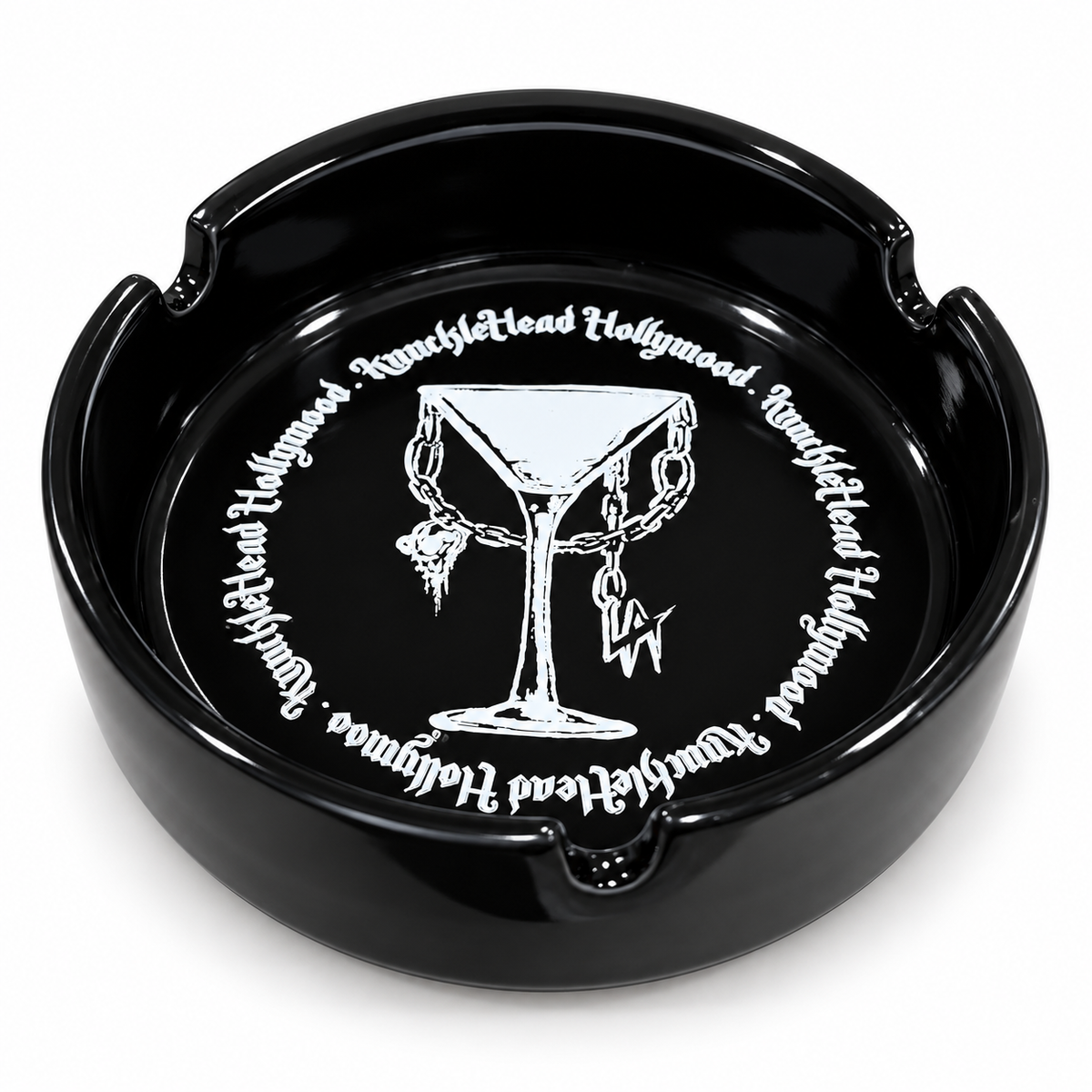 Knucklehead Logo Ceramic Ash Tray